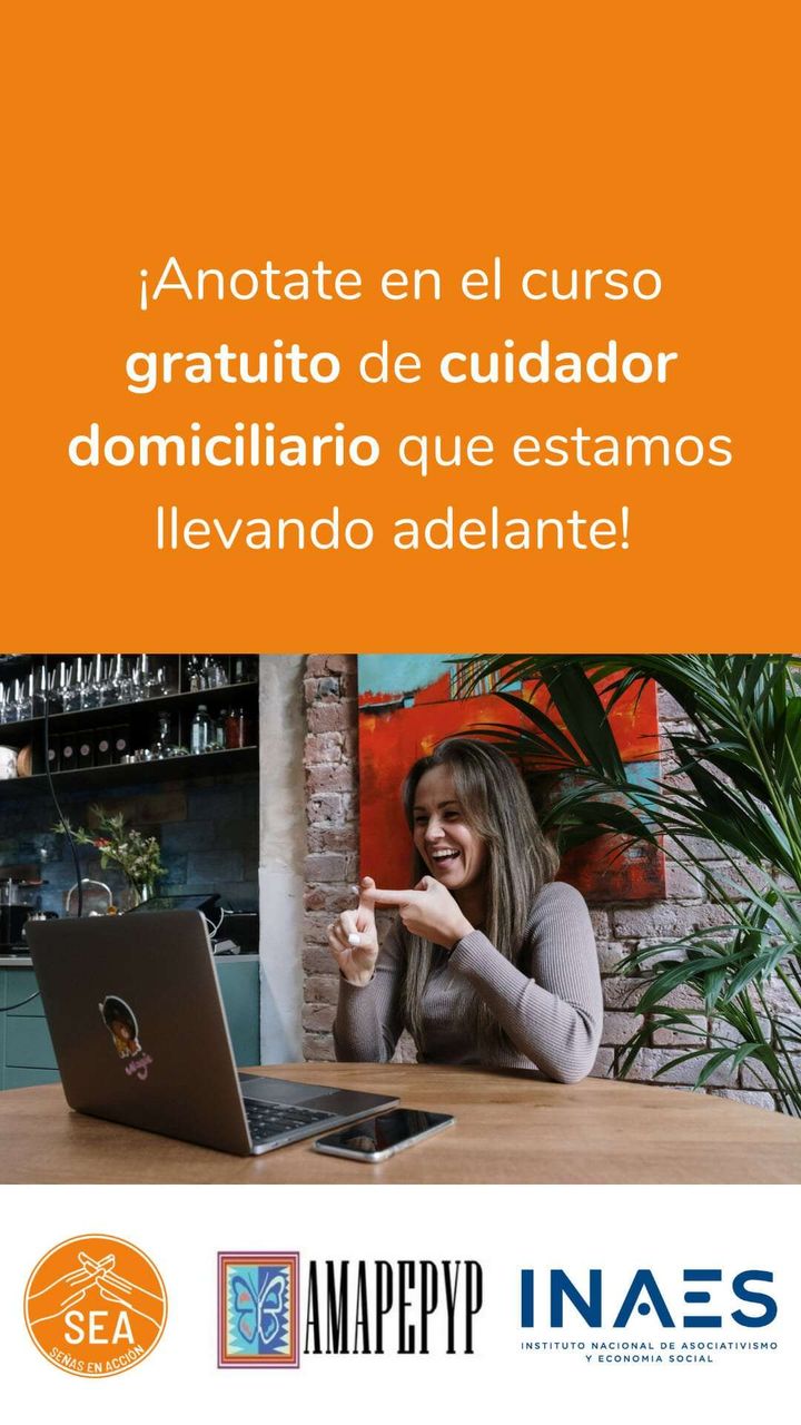 Información del curso de cuidador domiciliario, placa 3