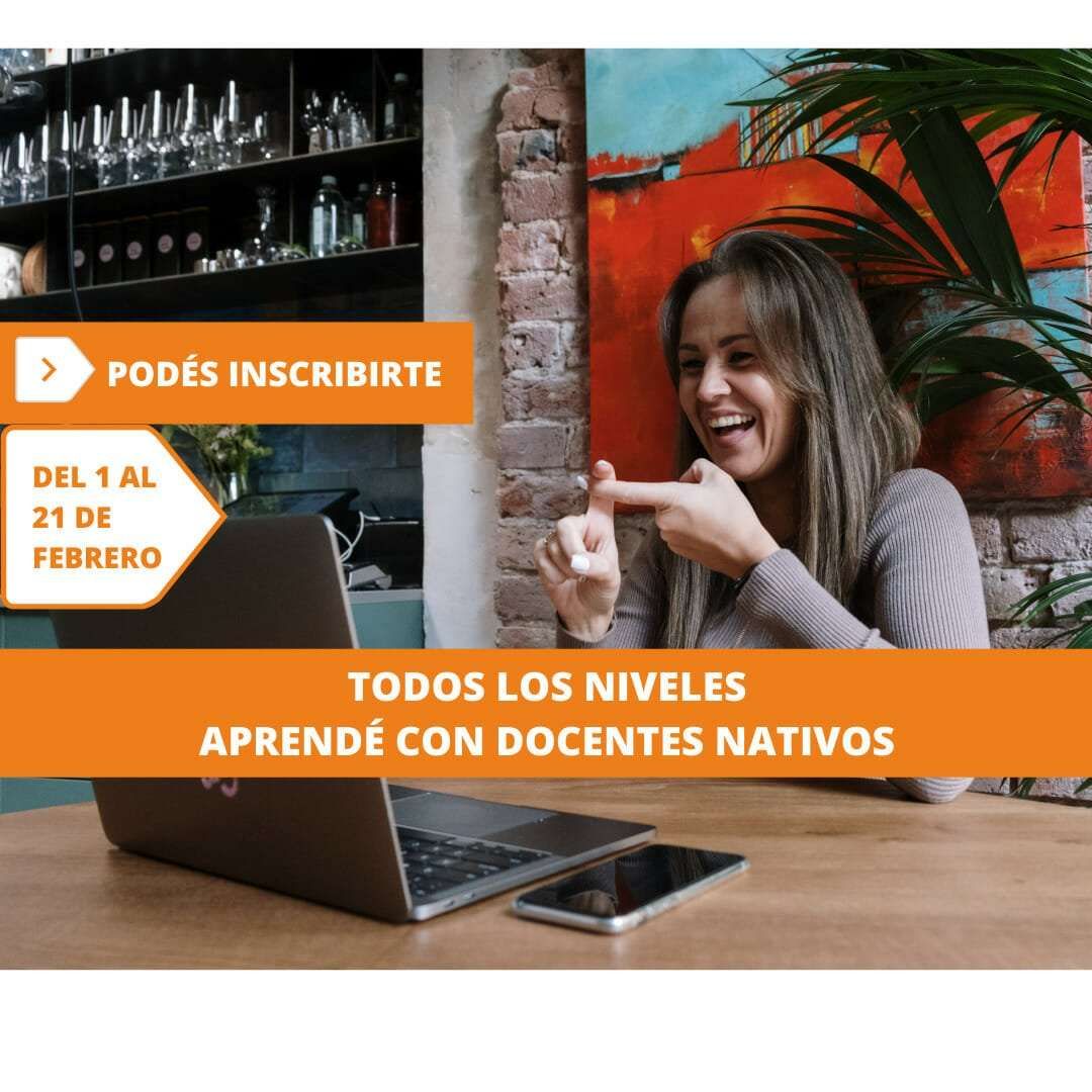 Anuncio de inscripción a cursos de Lengua de Señas Argentina del 1 al 21 de febrero