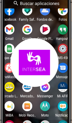 Pantalla para descargar InterSEA